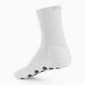 Șosete de fotbal pentru copii OneTeam Precision Grip non-slip 2-pack white 2
