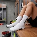 Șosete de fotbal pentru copii OneTeam Precision Grip non-slip 2-pack white 9