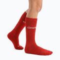 Șosete de fotbal pentru copii OneTeam Precision football socks set 2-pack roșu 2