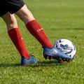 Șosete de fotbal pentru copii OneTeam Precision football socks set 2-pack roșu 7