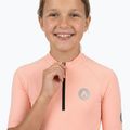 Tricou de ciclism pentru copii ATTABO TEVRA JR cu fermoar scurt roz 3