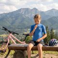 Tricou de ciclism pentru copii ATTABO TEVRA JR cu fermoar scurt albastru 6
