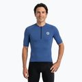 Tricou de ciclism pentru bărbați ATTABO TEVRA cu fermoar scurt, bleumarin