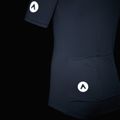 Tricou de ciclism pentru bărbați ATTABO TEVRA cu fermoar scurt negru 15