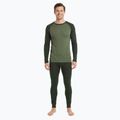 Set de lenjerie termoactivă pentru bărbați WOOLCANO termoaktywna Merino SET0978 khaki