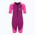 Costum de surfing pentru copii AQUASTIC surfing din neoren 1.5 mm WAVEY roz 8