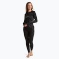 Set de lenjerie termică pentru femei KADVA ALPINESTEP THERMO LIGHT PLUS, fără cusături, negru