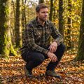 Bluza de drumeție pentru bărbați KADVA Walkora verde 8