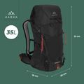 Rucsac de trekking KADVA Sendero 35 l negru 21
