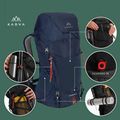 Rucsac de trekking KADVA Sendero 35 l albastru oțel 22
