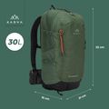 Rucsac turistic KADVA Escapada 30 l verde 28