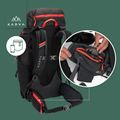 Rucsac de drumeție KADVA Vagabundo 40 l negru 26