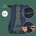 Rucsac de oraș KADVA CityQuest 22 l albastru marin 22