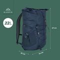 Rucsac de oraș KADVA CityQuest 22 l albastru marin 23