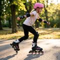 Patine cu role pentru copii ATTABO 2 w 1 Kylo roz 6