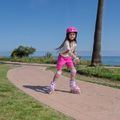 Patine în linie pentru copii ATTABO Flashled reglabil roz 16