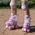 Patine cu rotile pentru copii ATTABO Diamond roz 14