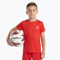 Set fotbal pentru copii OneTeam Precision Set tricou și pantaloni scurți roșu 5
