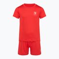 Set fotbal pentru copii OneTeam Precision Set tricou și pantaloni scurți roșu 6