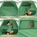 Cort de camping pentru 3-persoane KADVA Kavio 3 verde 21