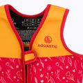 Vestă de siguranță pentru copii AQUASTIC Junior roz/galben 3