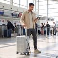 Valiză de călătorie Kadva Tigre 37l Silver 14
