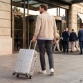 Valiză de călătorie medie Kadva Tigre 64l Silver 16