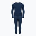 Set de lenjerie termică pentru copii WOOLCANO Merino 100% SET0683 albastru închis 2