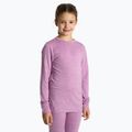 Set de lenjerie termică pentru copii WOOLCANO Merino 100% SET0683 violet 3
