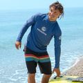 Longsleeve de înot AQUASTIC UV 50+ UPF Rimos albastru marin