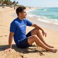 Tricou de înot AQUASTIC UV 50+ UPF Rimos granatowy 6