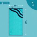 Prosop AQUASTIC Wavey albastru/albastru marin 9