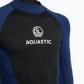 Spumă de înot pentru bărbați AQUASTIC Wavey LG 2 mm negru/albastru marin 4