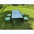 Masă pliabilă de camping + scaune KADVA CAMPtable set pentru 4-6 persoane gri 4