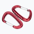 Carabinier pentru montarea hamacului KADVA Hammock Carabinier roșu 4