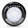 Roți pentru role ATTABO Wheels 74 mm 4 buc. negru
