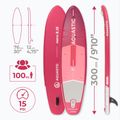 Set placă SUP gonflabilă AQUASTIC Perth 9'10" pink 24