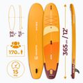 Set placă SUP gonflabilă AQUASTIC This 12'0" orange 26