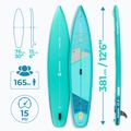 Placă SUP AQUASTIC Touring 12'6" verde 19