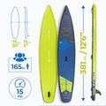 Placă SUP AQUASTIC Touring 12'6" albastru închis 20