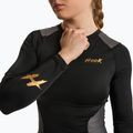 Rashguard pentru femei HOOK FIGHTING Base negru 3