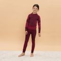 Set complet de lenjerie termică pentru copii KADVA Frosty Jrg Set fără cusături roz 6