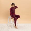 Set complet de lenjerie termică pentru copii KADVA Frosty Jrg Set fără cusături roz 5
