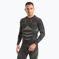 Set de lenjerie termică pentru bărbați KADVA Streif Set, fără cusături, negru 4