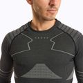 Set de lenjerie termică pentru bărbați KADVA Streif Set, fără cusături, negru 6