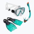 Set de snorkeling AQUASTIC Jetty mască + tub + labe albastru