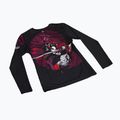 Rashguard pentru femei Ground Game Tsuru Warrior negru 22WRASHLSGEIS