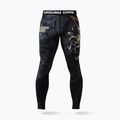 Jambiere MMA pentru bărbați Ground Game Oni Samurai negru 22LEGGSAM3