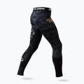 Jambiere MMA pentru bărbați Ground Game Oni Samurai negru 22LEGGSAM3 4