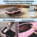 Platformă cu vibrații Extralink Moonwalk Spin Move black/pink 15
